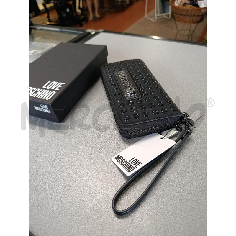 PORTA FOGLIO MOSCHINO NERO | Mercatino dell'Usato Torino nizza 5