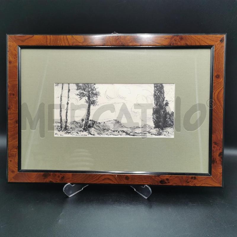 QUADRO A.GARIAZZO DISEGNO A CARBONCINO  | Mercatino dell'Usato Torino nizza 1