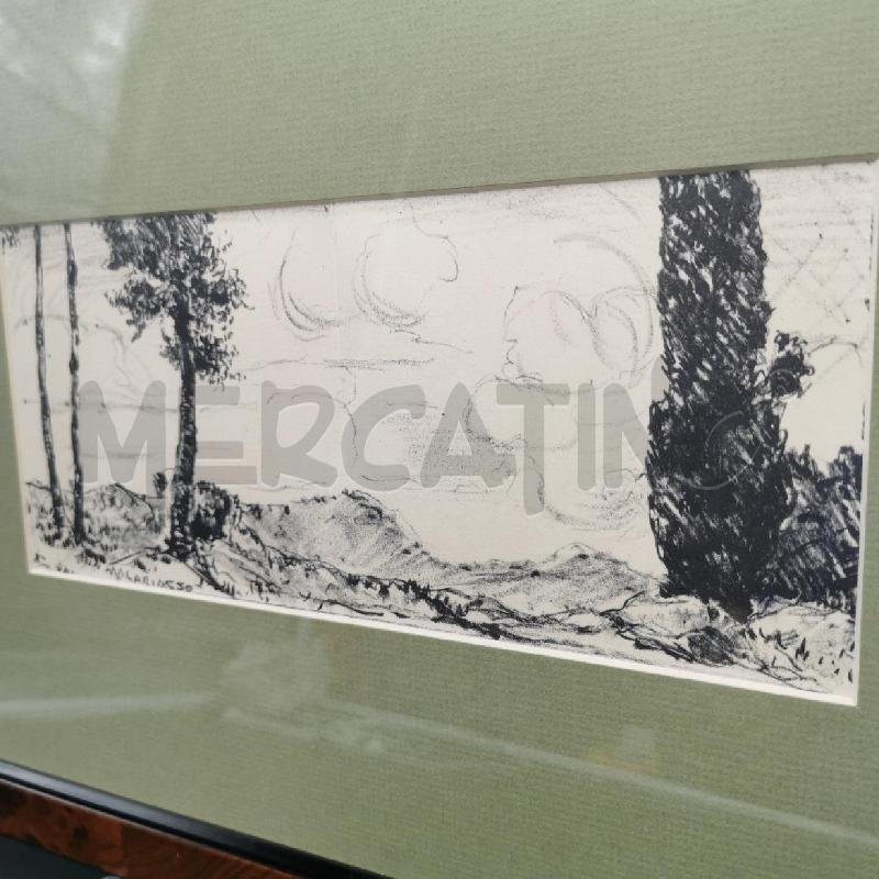 QUADRO A.GARIAZZO DISEGNO A CARBONCINO  | Mercatino dell'Usato Torino nizza 2