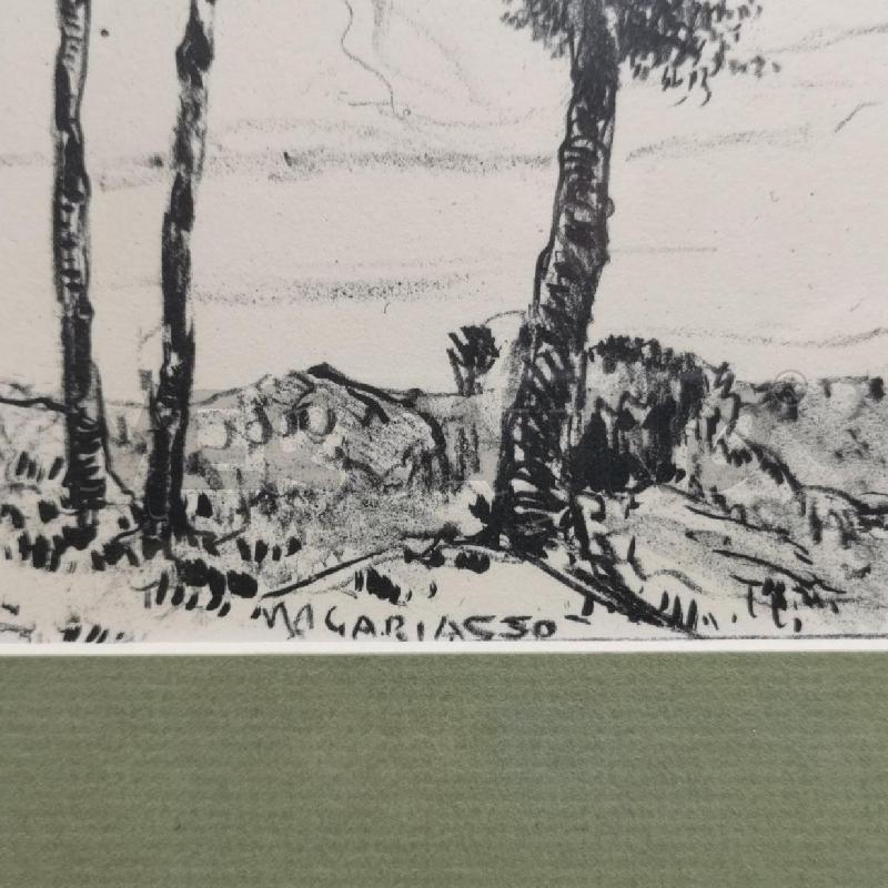 QUADRO A.GARIAZZO DISEGNO A CARBONCINO  | Mercatino dell'Usato Torino nizza 3