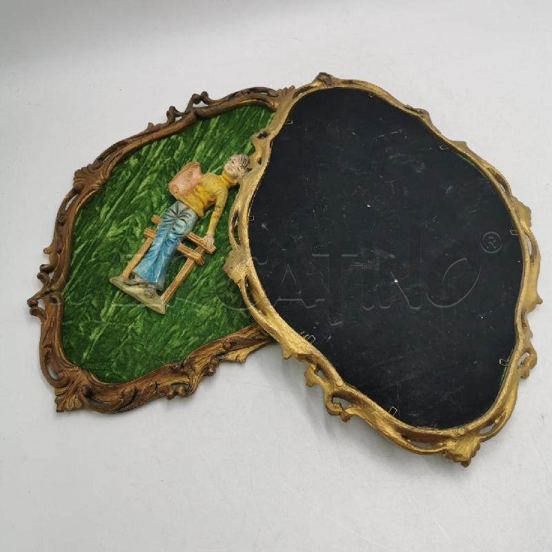 QUADRO COPPIA IN RILIEVO VINTAGE RAGAZZI | Mercatino dell'Usato Torino nizza 5