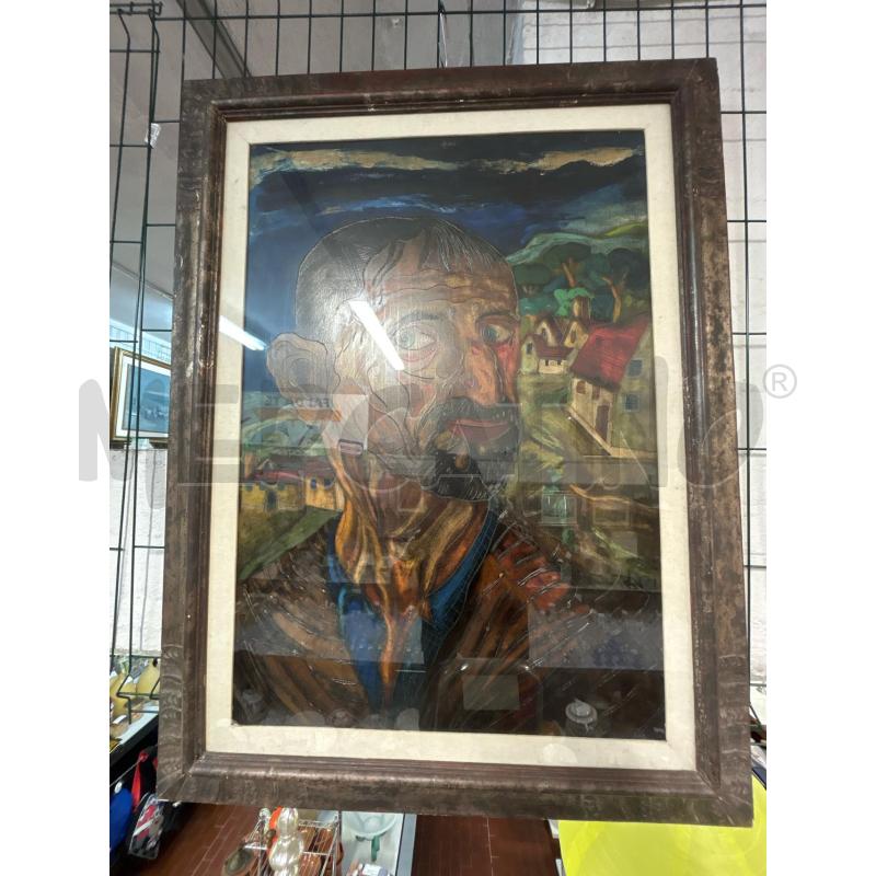 QUADRO GRANDE RITRATTO LIGABUE DI SERAFINI | Mercatino dell'Usato Torino nizza 1