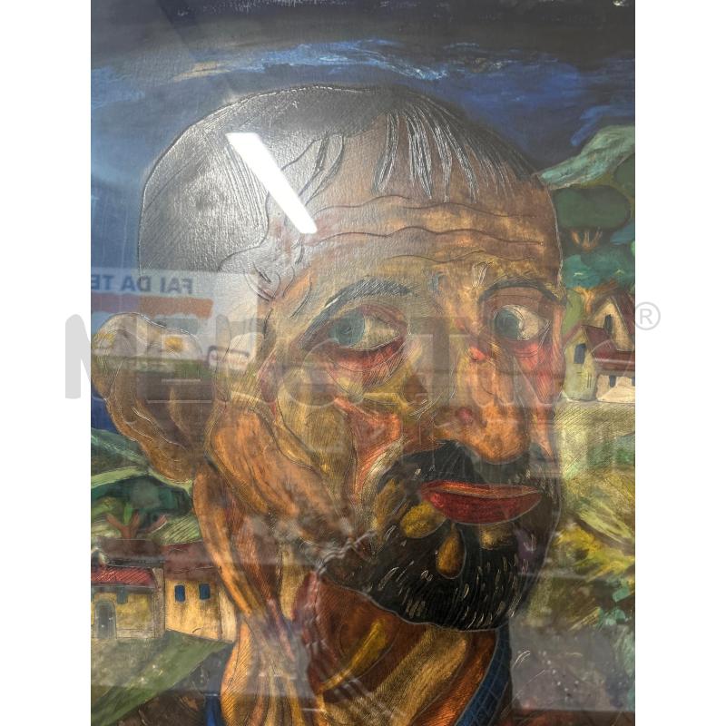 QUADRO GRANDE RITRATTO LIGABUE DI SERAFINI | Mercatino dell'Usato Torino nizza 3