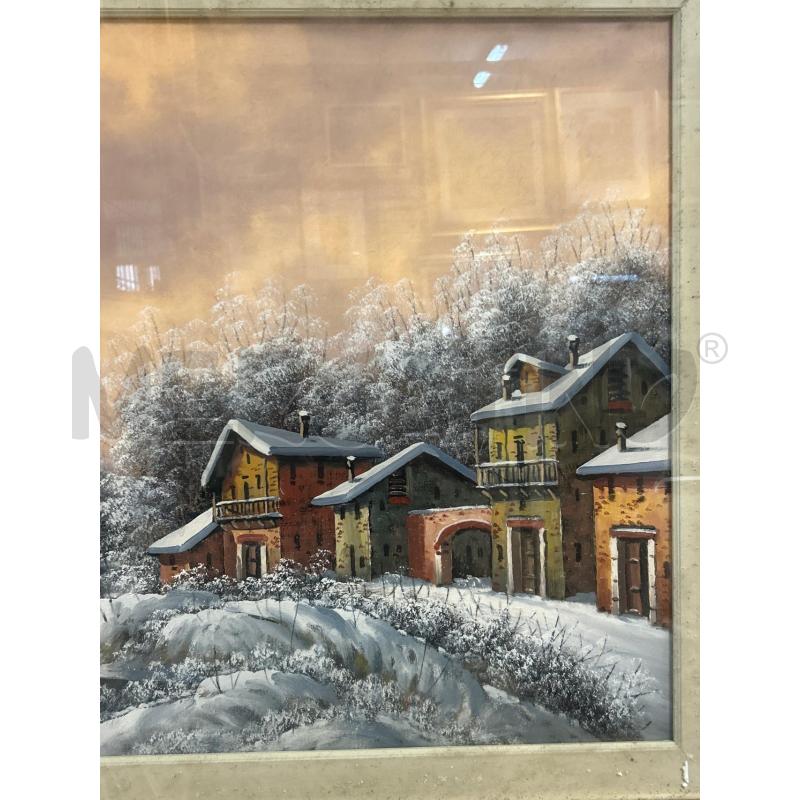 QUADRO PAESAGGIO INNEVATO  | Mercatino dell'Usato Torino nizza 2