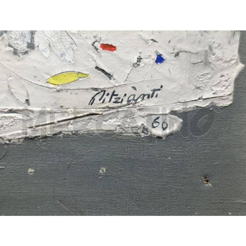 QUADRO PAOLA PITZIANTI COMPOSIZIONE MODERNA | Mercatino dell'Usato Torino nizza 2