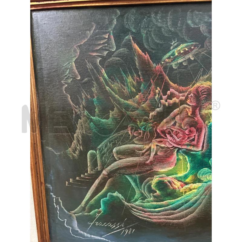 QUADRO PITTORE FRACASSI LEGGENDA DI IERI LEGGENDA DI OGGI | Mercatino dell'Usato Torino nizza 2