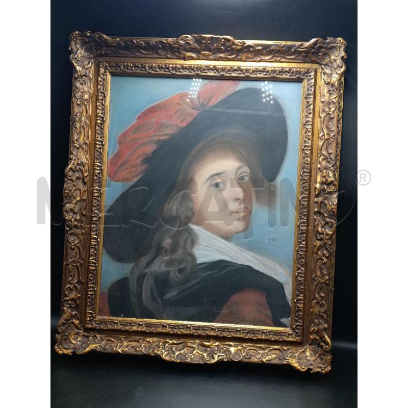 QUADRO RIPRODUZIONE A MATITA RITRATTO DI DONNA  | Mercatino dell'Usato Torino nizza 1
