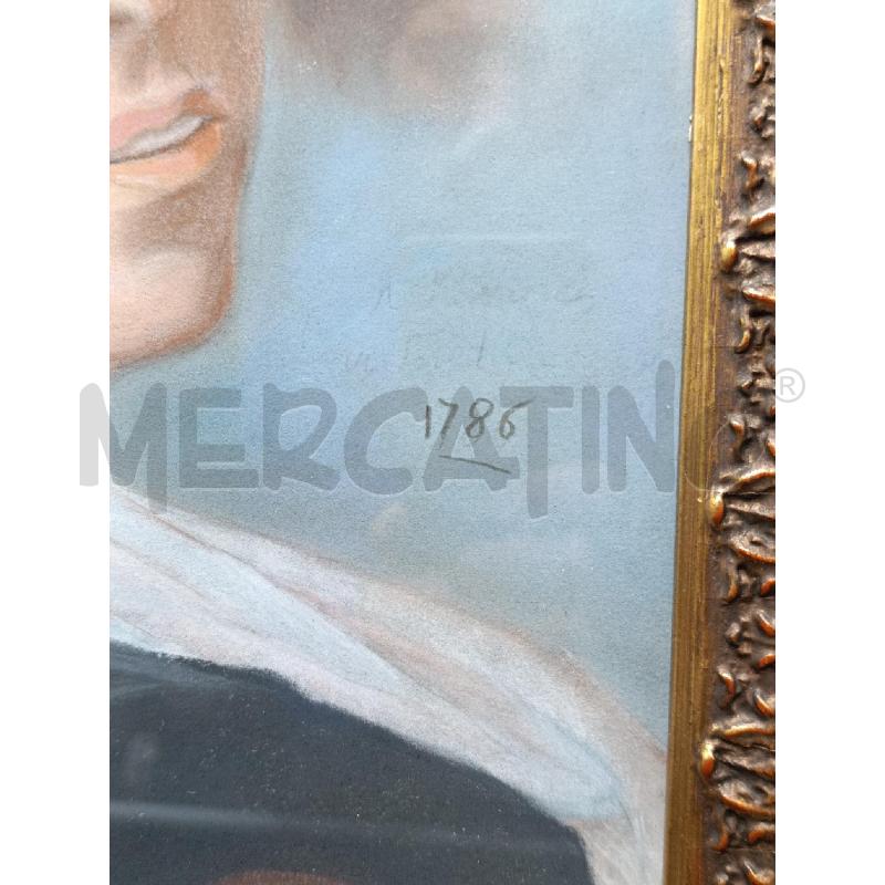 QUADRO RIPRODUZIONE A MATITA RITRATTO DI DONNA  | Mercatino dell'Usato Torino nizza 2