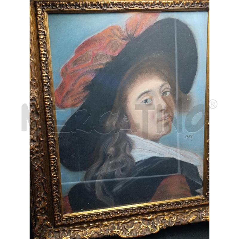 QUADRO RIPRODUZIONE A MATITA RITRATTO DI DONNA  | Mercatino dell'Usato Torino nizza 3