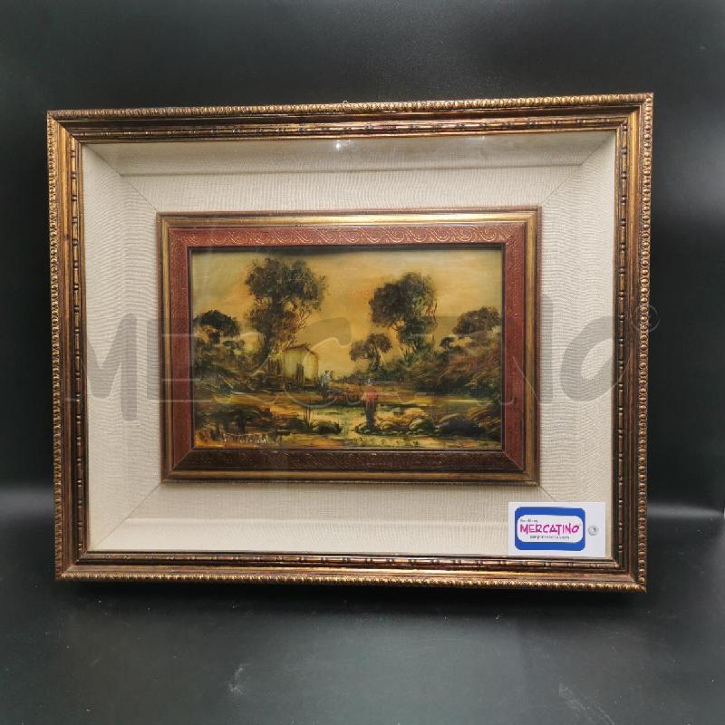 QUADRO VECCHIO DIPINTO OLIO PAESAGGIO  | Mercatino dell'Usato Torino nizza 1