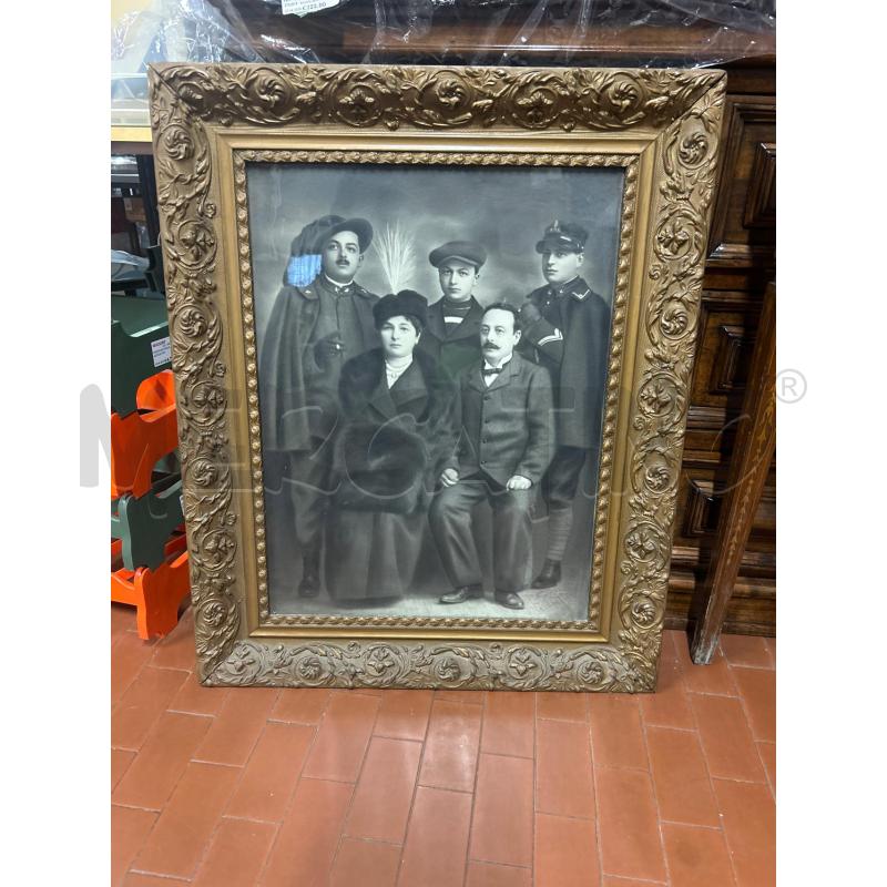 QUADRO  ANTICO FOTO FAMIGLIA DELLA PRIMA GUERRA MONDIALE  | Mercatino dell'Usato Torino nizza 1