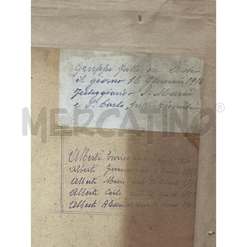 QUADRO  ANTICO FOTO FAMIGLIA DELLA PRIMA GUERRA MONDIALE  | Mercatino dell'Usato Torino nizza 5