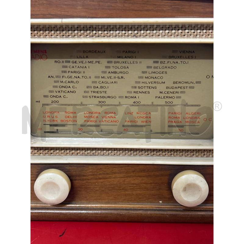 RADIO A VALVOLE SIEMENS | Mercatino dell'Usato Torino nizza 2