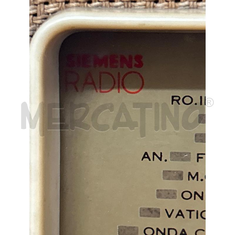 RADIO A VALVOLE SIEMENS | Mercatino dell'Usato Torino nizza 3