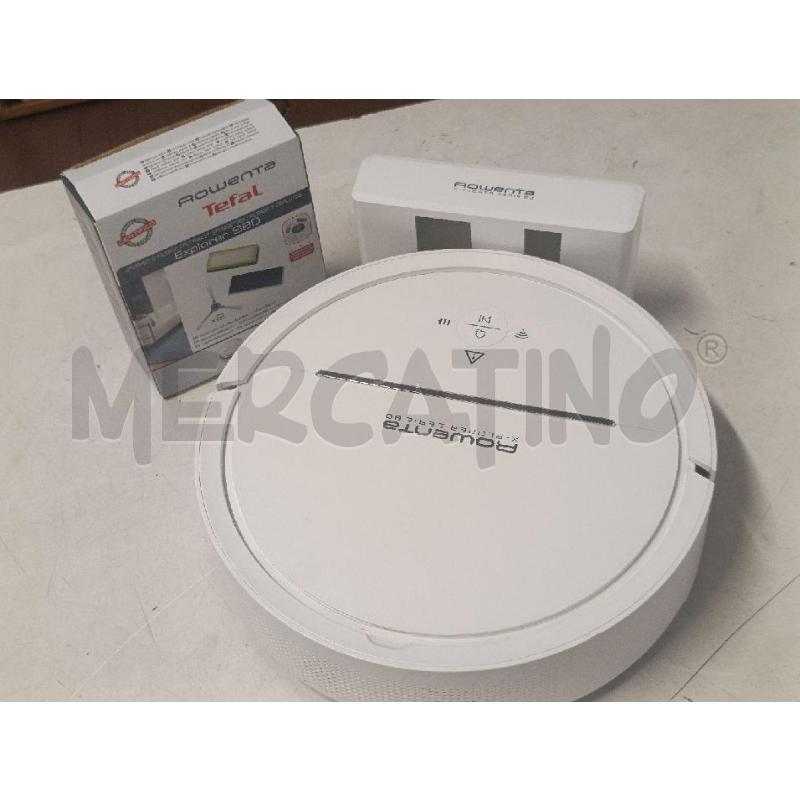 ROBOTTINO ASPIRAPOLVERE ROBOT ROWENTA X-PLORER BIANCO1 | Mercatino dell'Usato Torino nizza 2