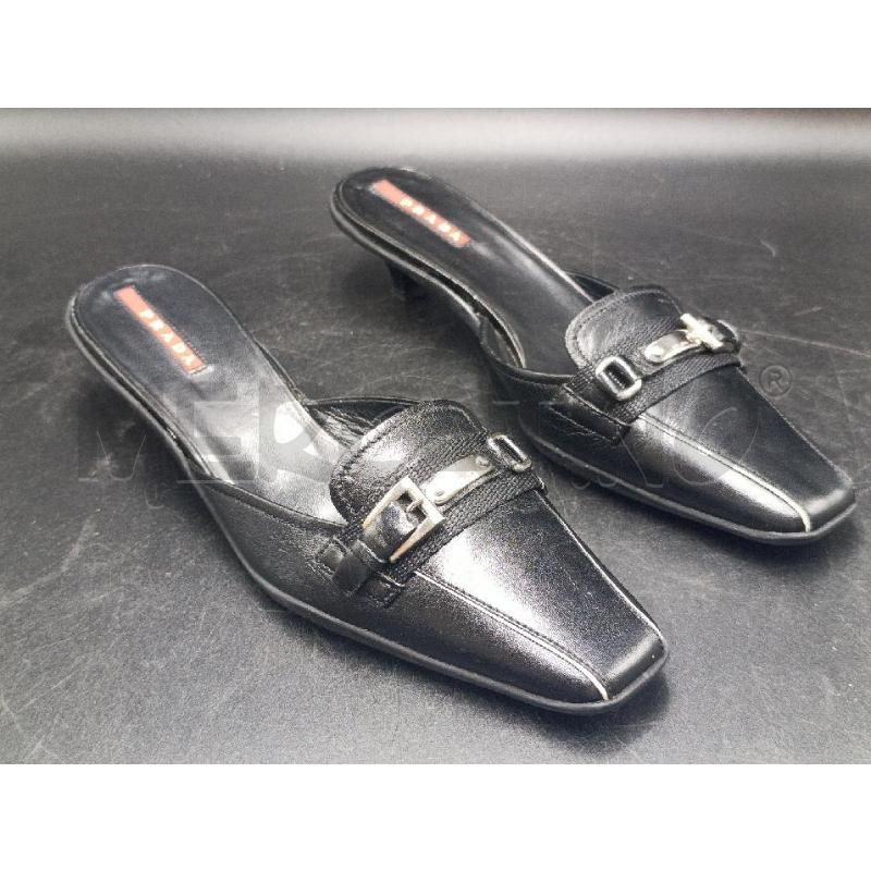 SABOT PRADA NERI CON FIBBIE | Mercatino dell'Usato Torino nizza 1