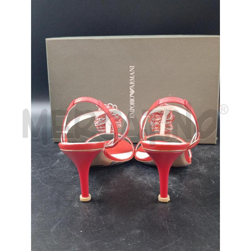 SANDALI DONNA EMPORIO ARMANI ROSSI | Mercatino dell'Usato Torino nizza 5