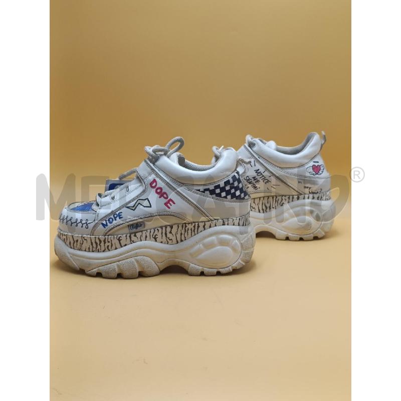 SCARPE DONNA BUFFALO LIMIT EDITION BIANCHE DISEGNI  | Mercatino dell'Usato Torino nizza 2