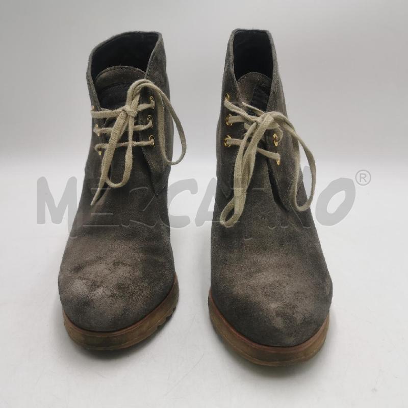 SCARPE DONNA PRADA SCAMOSCIATE GRIGIE TRONCHETTO CON LACCI | Mercatino dell'Usato Torino nizza 2