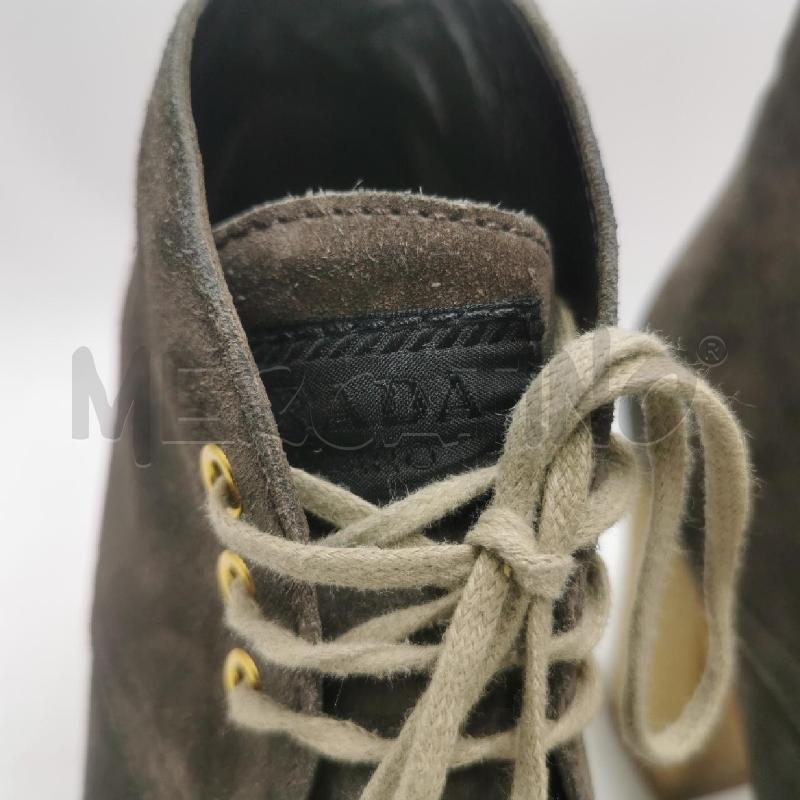 SCARPE DONNA PRADA SCAMOSCIATE GRIGIE TRONCHETTO CON LACCI | Mercatino dell'Usato Torino nizza 3
