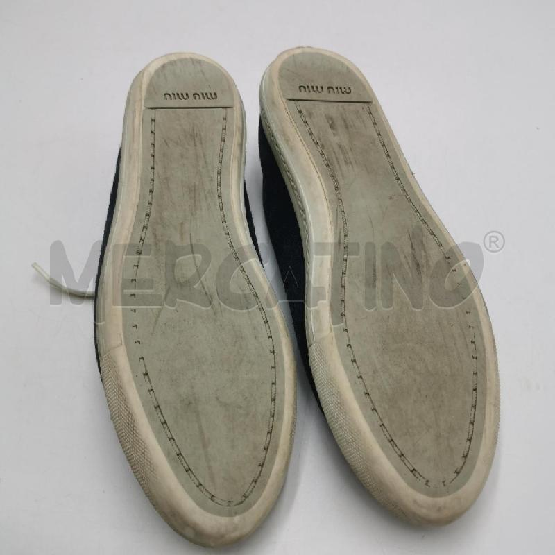 SCARPE DONNA SCAMOSCIATE BLU CON LACCI PUNTA ARGENTATA | Mercatino dell'Usato Torino nizza 5