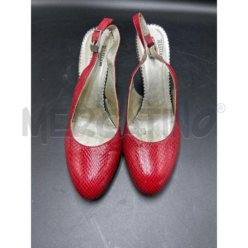 SCARPE DONNA  ROSSE PITONE | Mercatino dell'Usato Torino nizza 1
