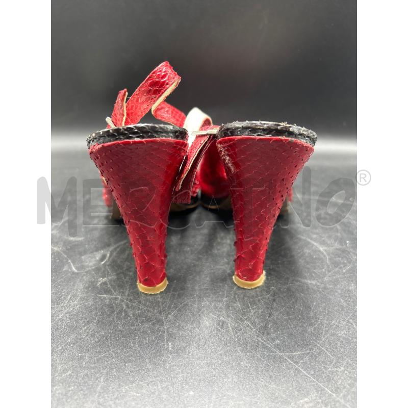SCARPE DONNA  ROSSE PITONE | Mercatino dell'Usato Torino nizza 3