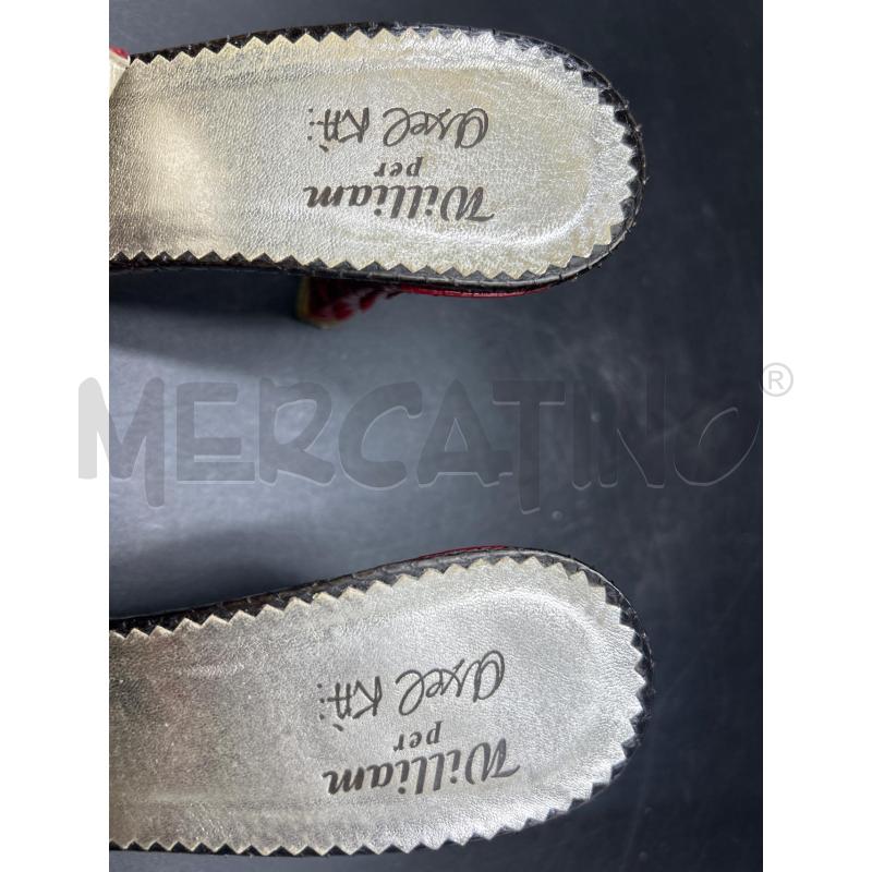 SCARPE DONNA  ROSSE PITONE | Mercatino dell'Usato Torino nizza 4