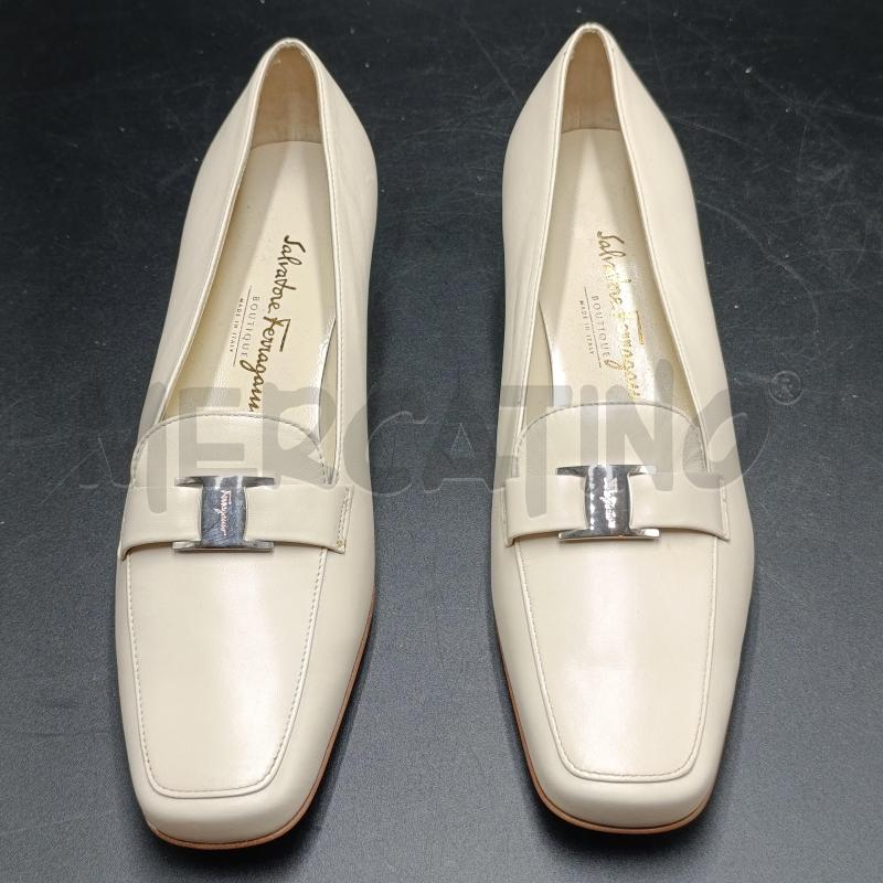 SCARPE DONNA  SALVATORE FERRAGAMO BEIGE | Mercatino dell'Usato Torino nizza 3