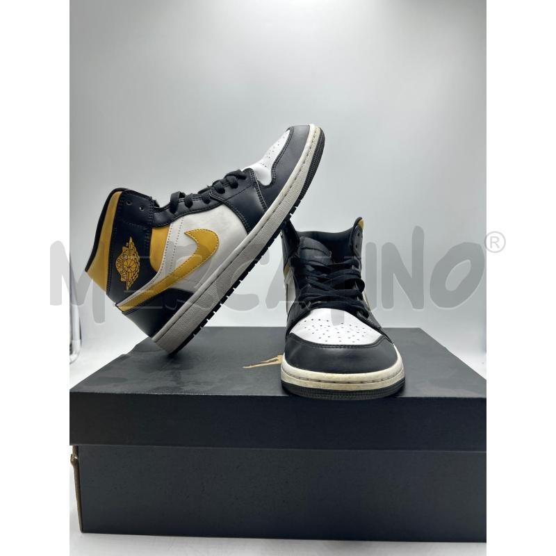 SCARPE UOMO AIR JORDAN NERE E GIALLE | Mercatino dell'Usato Torino nizza 1
