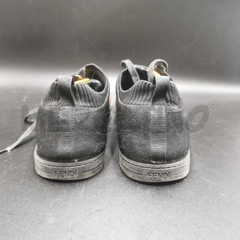 SCARPE UOMO FENDI MARRONE E NERO STRISCE GIALLE CON LACCI | Mercatino dell'Usato Torino nizza 4