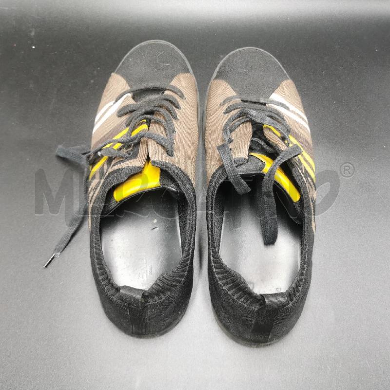 SCARPE UOMO FENDI MARRONE E NERO STRISCE GIALLE CON LACCI | Mercatino dell'Usato Torino nizza 5