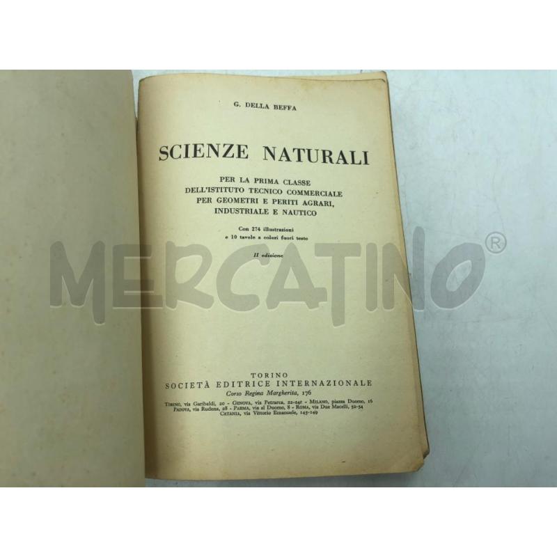SCIENZE NATURALI 1955 | Mercatino dell'Usato Torino tommaso grossi 5