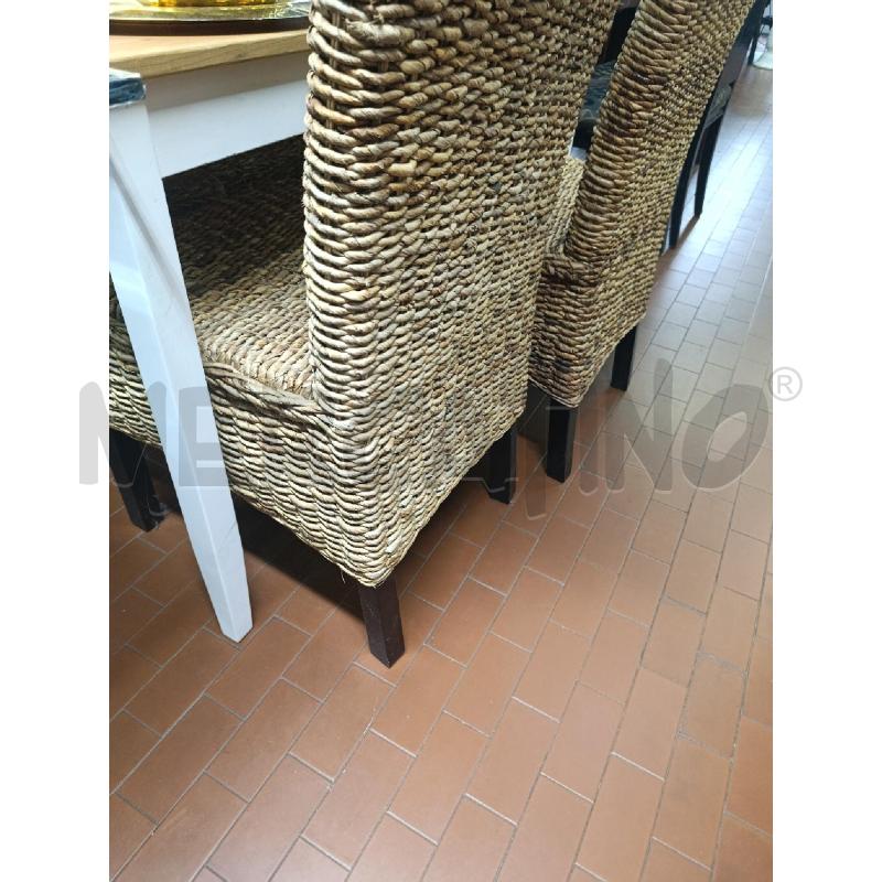 SEDIE PZ.4 IN BANANO STILE ETNICO | Mercatino dell'Usato Torino nizza 4