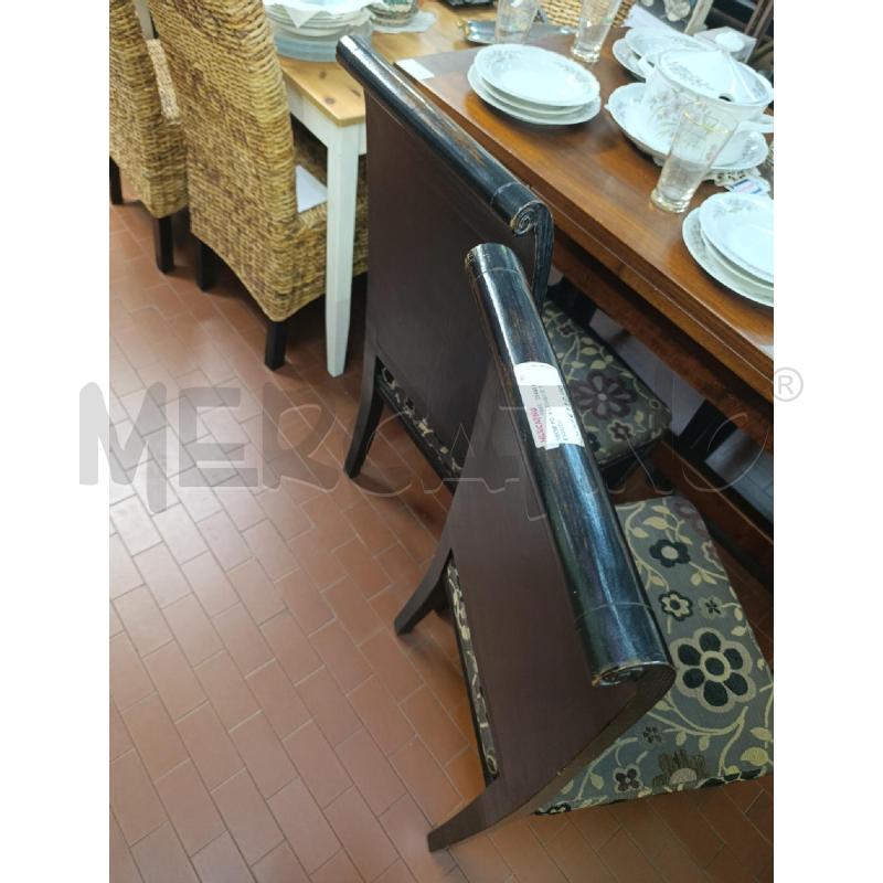 SEDIE PZ. 4 LEGNO E TESSUTO  | Mercatino dell'Usato Torino nizza 3