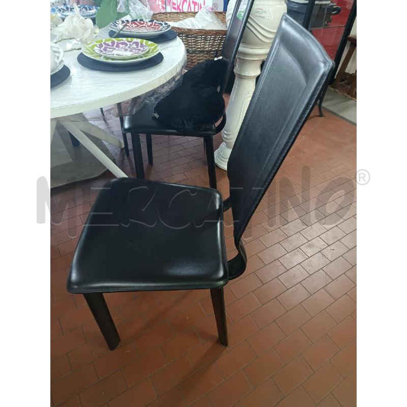 SEDIE PZ. 4 NERE SCHIENALE ALTO | Mercatino dell'Usato Torino nizza 2