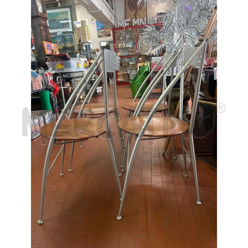 SEDIE PZ. 4 PIEGHEVOLI MANA UN PIEDINO | Mercatino dell'Usato Torino nizza 2