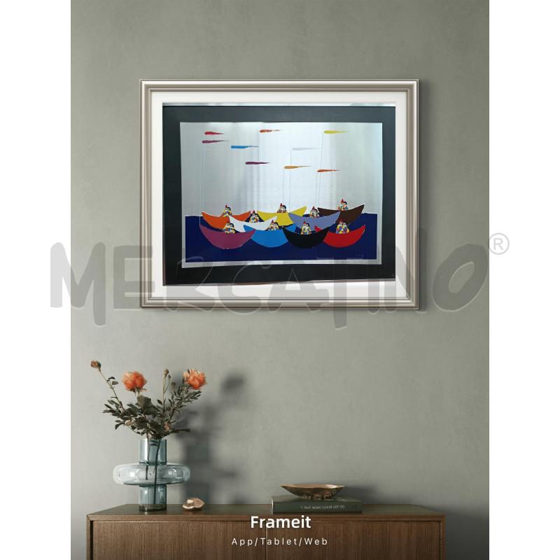 SERIGRAFIA WALTER POZZI REGATA DI INNAMORATI | Mercatino dell'Usato Torino nizza 1
