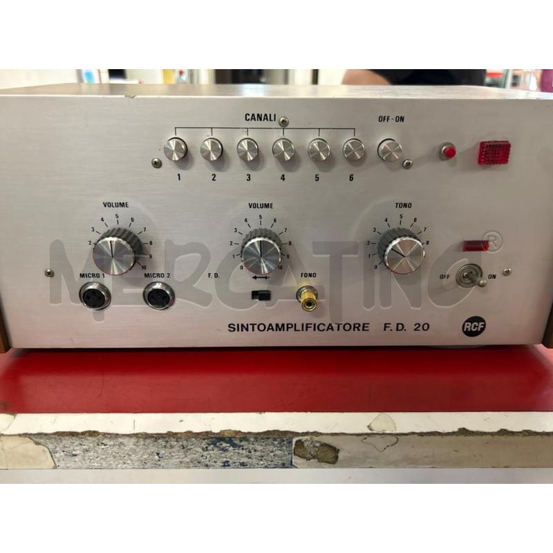 SINTOAMPLIFICATORE F.D. 20 RCF | Mercatino dell'Usato Torino nizza 1