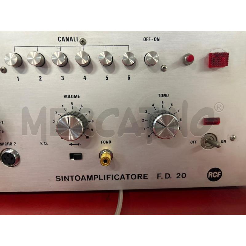 SINTOAMPLIFICATORE F.D. 20 RCF | Mercatino dell'Usato Torino nizza 4