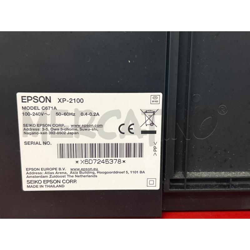 STAMPANTE MULTIFUNZIONE EPSON XP-2100 | Mercatino dell'Usato Torino nizza 3