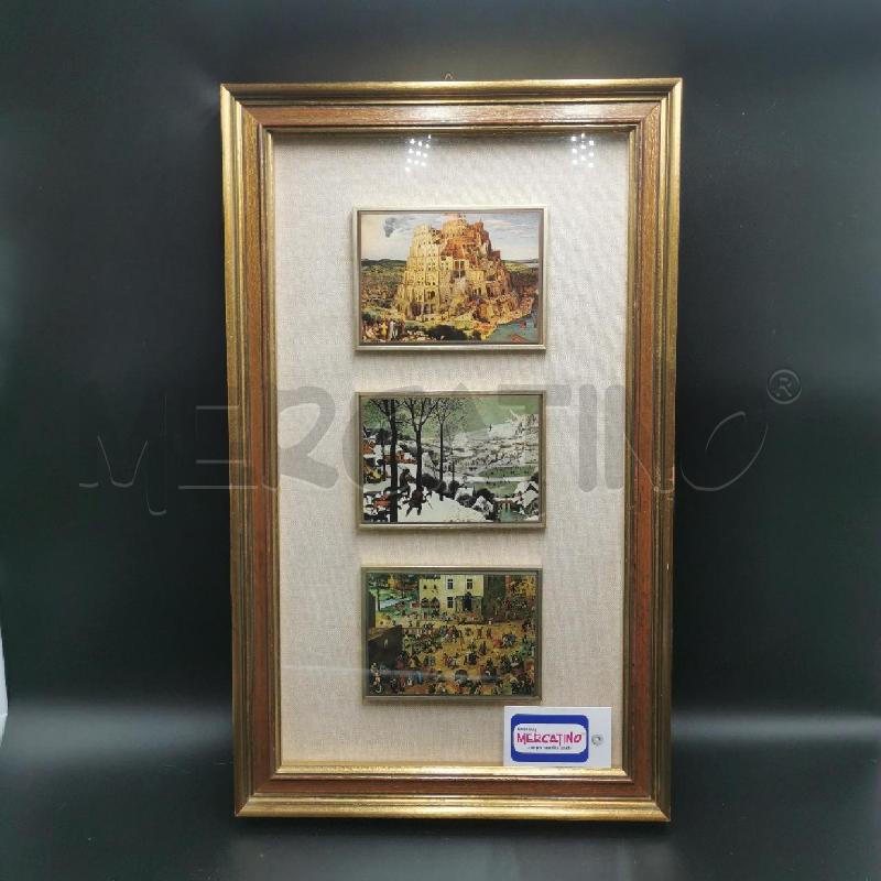 STAMPA QUADRO TRE STAMPE FIAMMINGHE  | Mercatino dell'Usato Torino nizza 1