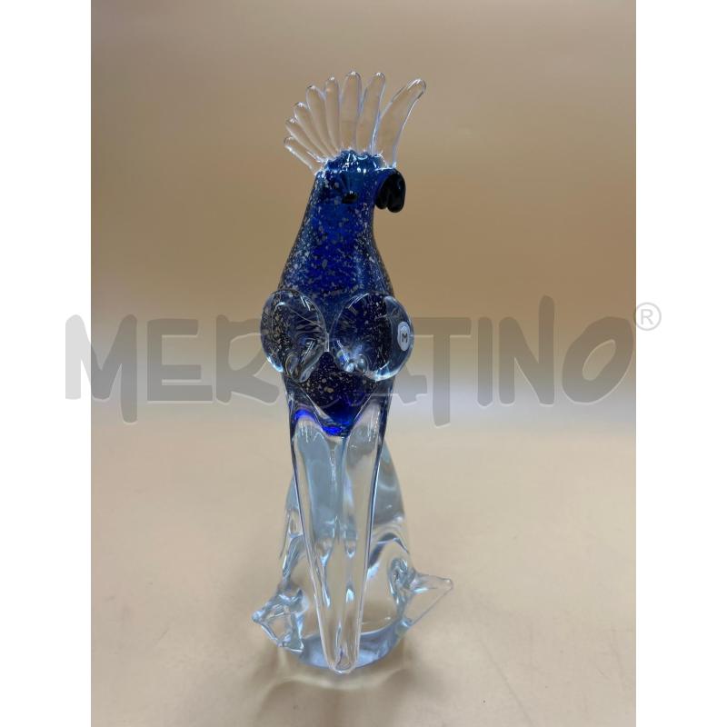 STATUETTA IN MURANO PAPPAGALLO | Mercatino dell'Usato Torino nizza 3