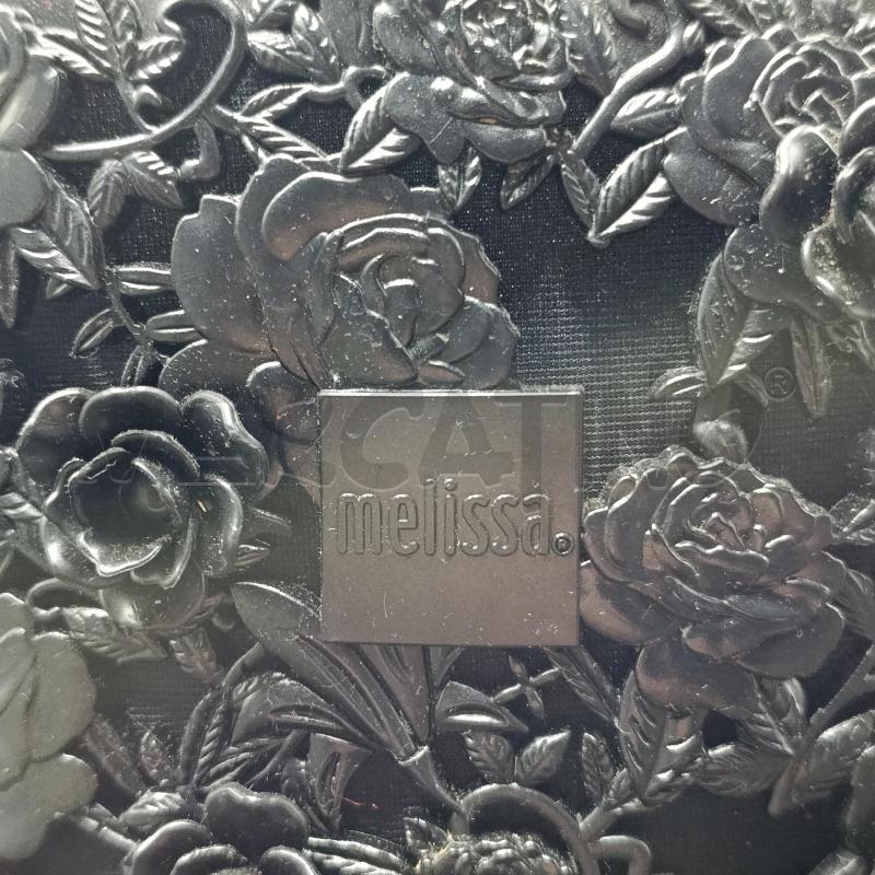 STIVALI DONNA PIOGGIA NERI CON FIORI IN RILIEVO | Mercatino dell'Usato Torino nizza 3