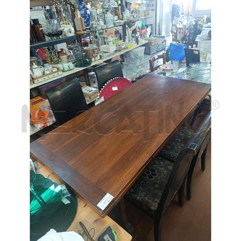 TAVOLO RETTANGOLARE IN LEGNO ALLUNGABILE IN LEGNO  | Mercatino dell'Usato Torino nizza 1