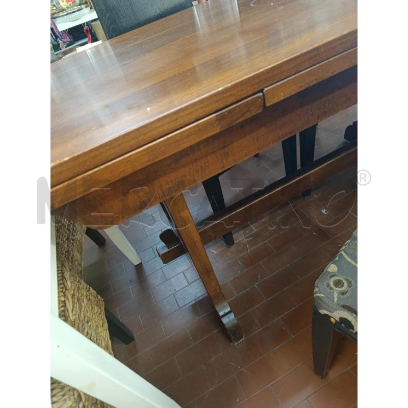 TAVOLO RETTANGOLARE IN LEGNO ALLUNGABILE IN LEGNO  | Mercatino dell'Usato Torino nizza 2