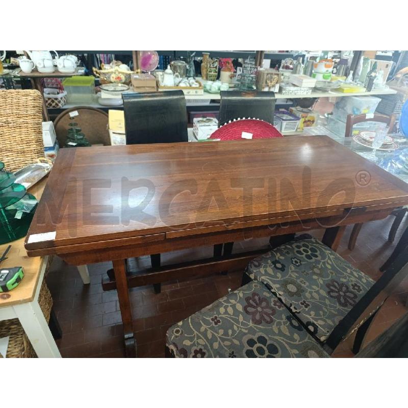 TAVOLO RETTANGOLARE IN LEGNO ALLUNGABILE IN LEGNO  | Mercatino dell'Usato Torino nizza 3