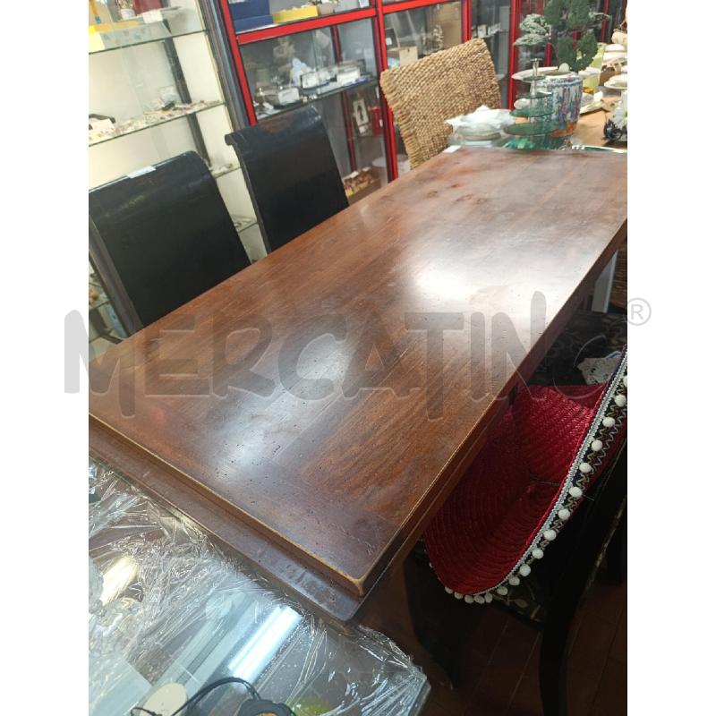 TAVOLO RETTANGOLARE IN LEGNO ALLUNGABILE IN LEGNO  | Mercatino dell'Usato Torino nizza 5