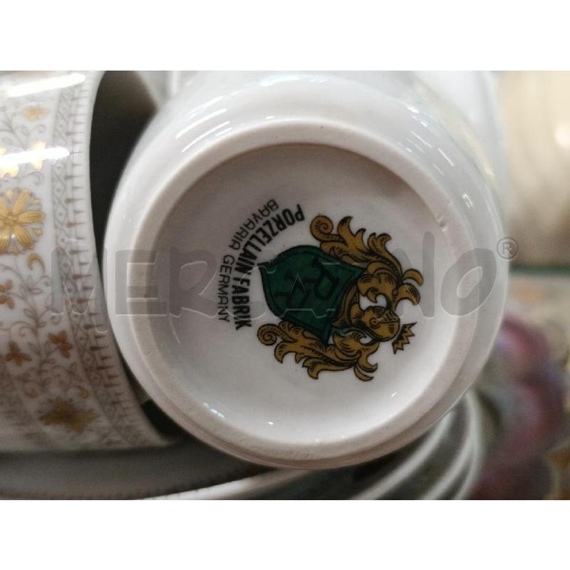 TAZZE PZ. 6 DECORO DORATO BAVARIA GERMANY | Mercatino dell'Usato Torino nizza 3