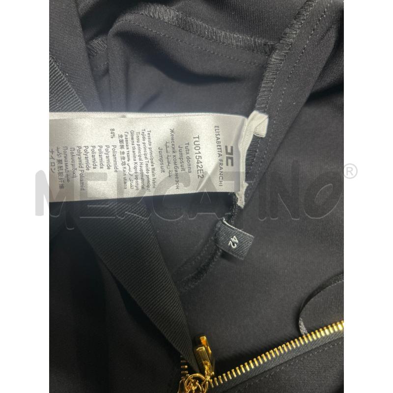 TUTA DONNA CORPETTO NERO ELISABETTA FRANCHI | Mercatino dell'Usato Torino nizza 4